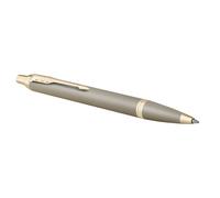 Parker Stylo bille IM Touche Finale finition grès pointe moyenne encre bleue – coffret cadeau