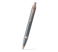 Parker Stylo bille IM Touche Finale finition gris ardoise pointe moyenne encre bleue Coffret cadeau