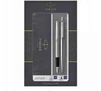 Długopis automatyczny pióro W Parker Jotter Stal Ct Etui Wb Parker