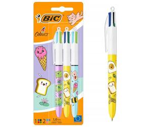 Długopis Kawai 4 Colours blis. 3szt., BiC BIC