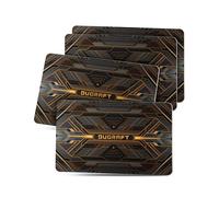 DUGRAFT Carte Anti-RFID, Lot de 4, Protecteur de Carte Bancaire, Bloqueur NFC sans Contact, Motif Fer