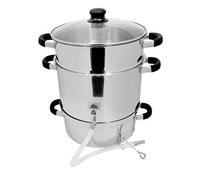 Duhalle 10035 Extracteur de Jus/Légumes Electrique Inox 26 x 26 x 35 cm