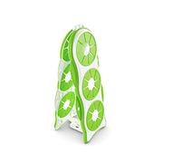 Duhalle Casier pour 3 Bouteilles - Plastique Vert Pomme/Blanc - 15,5 x 15 x 37,5 cm