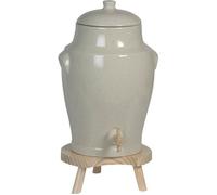 DUHALLE Vinaigrier + tabouret - 4 L - Grés naturel