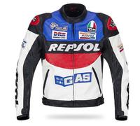 Duhan Moto GP moto Repsol Racing cuir blouson bleu haute qualité XL