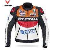 Duhan Moto GP moto Repsol Racing cuir blouson orange de haute qualité XL