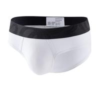 DUHENWU Caleçon pour homme - Respirant - Coupe confortable - Sous-vêtements - Bloc de couleurs - Short rétro confortable et doux - Hipster - Fétiche - Clubwear, O blanc., XL
