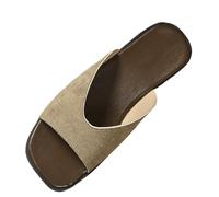 DUHGBNE claquettes femme Sandales plates pour femmes, chaussures de plage confortables pour l'été chaussures ete femme sandales été compensé pas cher