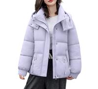 DUHGBNE manteau femme automne Doudoune Chaude D'Hiver Pour Femme Manteau à Capuche Hiver éPaissir Parka Veste Coupe-Vent IsoléE Polaire Chaude En Peluche Blousons Avec Fermeture