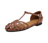 DUHGBNE sandales orthopédiques femme Sandales à enfiler pour femmes, chaussures de plage à bout ouvert, chaussures décontract nu pieds femme été compensé vente flash du jour et soldes