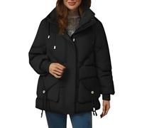 DUHGBNE veste femme mi saison Doudoune Chaude D'Hiver Pour Femme Manteau à Capuche Hiver éPaissir Parka Veste Coupe-Vent IsoléE Polaire Chaude En Peluche Blousons Avec Fermeture à GlissièRe