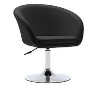 DUHOME Fauteuil Salon Pivotant Chaiese de Coiffeur Réglable en Hauteur Fauteuil Chambre Rembourrée Siège Cocktail, Noir