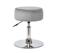 DUHOME Tabouret Pivotant à 360° en Velours Tabouret de Maquillage Réglable en Hauteur Siège Coiffeuse avec Rembourrage pour Chambre Bar Salon, Gris