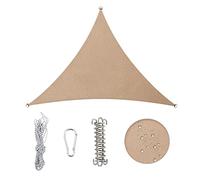Duhome Voile d'ombrage Imperméable Triangulaire 5X5X5m, Toile Ombrage UV Protection pour Patio Jardin, Terrasse,Extérieur, Balcon,Gris Anthracite