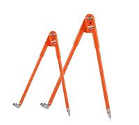 Duiaynke Lot de 2 compas crayon de précision pour charpentier, dessin, boussole de dessin, max grand diamètre 90 cm, 2 tailles