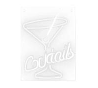 Duiaynke Signes de cocktails au néon à modélisation créative, panneau néon USB d'ambiance LED, pour maison, pub, bar, chambre à coucher, appliques murales