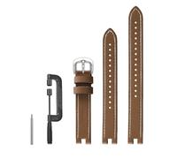 DuiGong Compatible avec les bracelets de rechange Garmin Lily, Bracelet de Montre en Cuir (Marron) avec Tournevis Unique