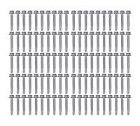 DUIMIMI 100 Pices Vis à Taraudage à Percage AutoTamise en Acier Inoxydable, Tte Hexagonale à Rondelle 4.2x25mm 4.8x25mm, pour Bois Mtal Plastique, Rparation Meubles