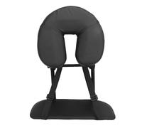 DUIMIMI Oreiller d'appui-tête réglable en forme de U pour table de massage en cuir PU noir avec repose-main, soutien confortable du cou et des épaules pour salons de beauté