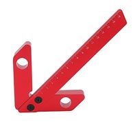 DUIMIMI Outil de mesure à angle droit, règle de centrage à 45/90 degrés pour le travail du bois, traceur à angle droit, jauges de marquage en alliage d'aluminium, pour le marquage