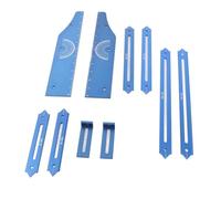 DUIMIMI Outil gabarit pour marches d'escalier gabarit réglable en alliage d'aluminium pour marches d'escalier Jauges de mesure avec étuis pour une mesure précise de la longueur