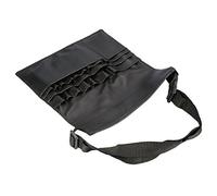 DUIMIMI Professional Black PU Makeup Brush Brush Sac Organisateur de la Taille d'organisateur, maquilleur Ceinture, étui à Ceinture de Pinceau cosmétique, Support de Brosse de