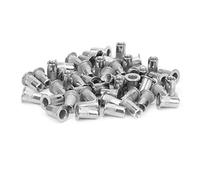 DUIMIMI Rivet Nut à rainures en acier inoxydable M4, 50pcs Matériel de fixation industriel résistant à la corrosion, Anti-rouille, Anti-dérapage, Adapté pour assemblage automobile