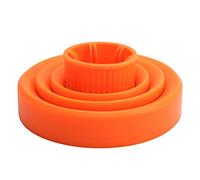 DUIMIMI Universal Foldable Hair Sècheur Diffuseur, Attachement de voyage portable pour les cheveux bouclés, diffuseur de séchoir à souffle en silicone pliable pour buses de 4cm-5cm