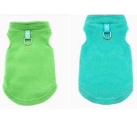 DUINIU 2 Pièces De Vêtements Chauds pour Chiens, 2 Laisses De 1, 2 M, Colliers De Cloche pour Griffes De Chien, Gilets Doux Et Confortables, Fournitures pour Animaux De Compagnie (Taille L).