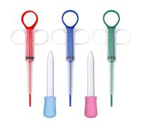 DUINIU 3 Pcs Pet Seringue Médecine Feeder, 2 Pcs Silicone Médecine Goutteurs, Insectifuge Feeder, Petit Chien Comprimés Feeder, Liquide Goutteur Médecine Feeder.