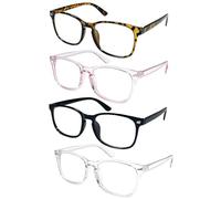 DUINIU 4 Paires De Lunettes Plates Sans Finition Avec Une Grande Monture, Des Styles Multi-Styles, Des Accessoires De Mode, Des Accessoires Photo, Adaptés À Un Usage Quotidien, Des Jeux De Rôle.