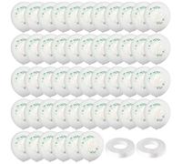 DUINIU 50 Pièces De Ballons À Feuilles Vertes Et 2 Rouleaux De Rubans, Ballons d'anniversaire en Latex, Sangles De Ballons Colorées, Décorations De Fête De Mariage d'anniversaire, Accessoires Photo.