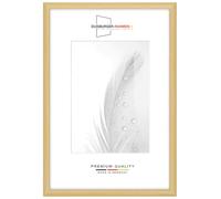 Duisburger-Rahmen24 Cadre photo en bois étroit 21 x 29,7 cm DIN A4 in Nature | Verre synthétique antireflet | Cadre pour affiches | Puzzle | collage DR080