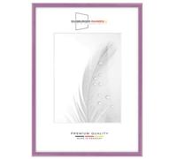 Duisburger-Rahmen24 Cadre photo en bois étroit 21 x 29,7 cm DIN A4 in Vieux rose brillant | Verre synthétique antireflet | Cadre pour affiches | Puzzle | collage DR124