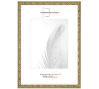 Duisburger-Rahmen24 Cadre photo en bois massif Rétro 29,7 x 42 cm DIN A3 in Vieux-Or Baroque | Verre synthétique antireflet | Cadre pour affiches | Puzzle | collage DR109
