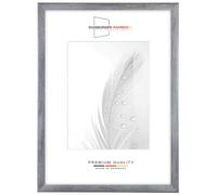 Duisburger-Rahmen24 DR24 Cadre Photo 50x100 (Gris Flou) sur Mesure, Cadre en Bois MDF de 35 mm de Largeur INCL. vitre en Verre synthétique antireflet, paroi arrière Stable, Crochets et Fixations