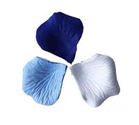 duisoad 1500 Pièces Pétales Roses Artificielles Bleu en Soie Confetti pour Fête de Mariage, Saint-Valentin et Atmosphère Romantique, Bleu