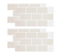 duisoad 4 Pièces Stickers Carrelage Cuisine, Carreaux Adhesif Cuisine 30,5 x 15,3 cm Carrelage Adhesif Mural Cuisin pour Cuisin, Salle de Bain, Mur, Étanche, Auto-Adhésif