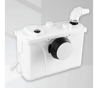 Duisrech 700 W Broyeur Sanitaire WC, Broyeur wc 190L/min, 4 IN 1 Broyeur sanitaire, Pompe de relevage douche silencieuse, Pompe de relevage eaux chargées pour toilettes, lavabos, éviers, douches