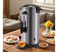 Duisrech Bouilloire à vin chaud 8 l en acier inoxydable 304 Distributeur de | 1500 W, régulateur de température 30-110 °C, robinet, fonction maintien au chaud, indicateur de niveau et bac de récupération