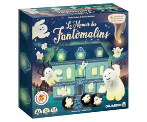 Dujardin Le Manoir des Fantômalins, Jeu de société coopératif d’Observation | Jeu familial - Développe l’esprit d’équipe et la concentration - Jeu immersif et de dessin au design unique, dès 6 Ans