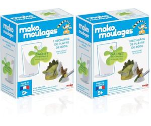 Dujardin - Mako Créations - Recharge de Pltre - Kit de Loisirs Créatifs, Blanc (Lot de 2)