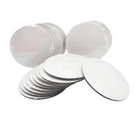 Dujelixa Panneaux de toile ronds en coton vierge, diamètre 10 cm, 20 pièces, adaptés à la peinture à l'huile, acrylique, aquarelle et gouache