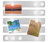 DUJEQM 5Pcs Tableau Magnétique Mural et Frigo - Plaque Magnétique Tableau Aimanté Bande Magnetique Autocollant, Tableau d'Affichage Blanc avec 10 Aimants Blancs, pour Photos, Notes, Documents, Bureau