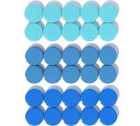 DUJEQM Aimant Frigo, 30PCS Aimant Puissant, Aimants Tableau Magnétique | Mini Magnet Frigo Plat | Petit Aimant Rond | Aimants Décoratifs Aiment pour Tableau Blanc, Réfrigérateur, Calendrier (Bleue)