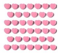 DUJEQM Aimant Frigo - Aimant Puissant Lot de 40PCS, Mini Aimants Tableau Magnétique Cœur Rose, Aiment Magnet Frigo Petit Aimant Plat Magnets Tableau Blanc pour Bureau, École, Bricolage, Photos, Cartes