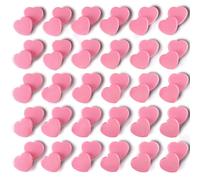 DUJEQM Aimant Frigo - Aimant Puissant Lot de 60PCS, Mini Aimants Tableau Magnétique Cœur Rose, Aiment Magnet Frigo Petit Aimant Plat Magnets Tableau Blanc pour Bureau, École, Bricolage, Photos, Cartes