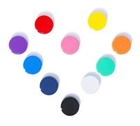 DUJEQM Aimant Frigo - Lot de 10 Aimant Puissant, Petit Aimant Rond Plat, Aimants Tableau Magnétique, 10 Couleurs Magnet Frigo Decoratif, Mini Aimants Tableau Blanc Aiment pour Photos, Cuisine, Bureau