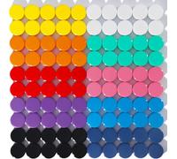 DUJEQM Aimant Frigo - Lot de 100 Aimant Puissant, Petit Aimant Rond Plat, Aimants Tableau Magnétique, 10 Couleurs Magnet Frigo Decoratif, Mini Aimants Tableau Blanc Aiment pour Photos, Cuisine, Bureau