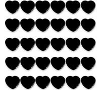 DUJEQM Aimant Frigo - Lot de 30 Aimant Puissant Cœur Noire - Aimants Tableau Magnétique Magnet Frigo, Petit Aimant Tableau Blanc Aiment Plat et Décoratifs pour Photos Cartes Calendrier Bureau École